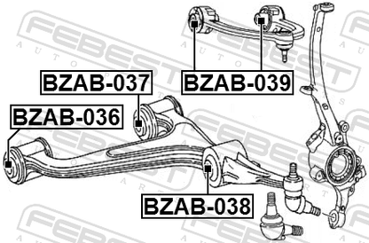 Bushing Kit, Front Lower Control Arm