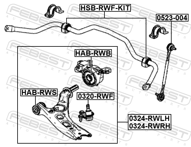 Rear Bushing, Front Control Arm (Hydro)