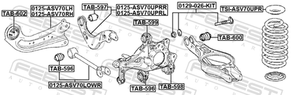 Rear Bushing, Lower Control Arm
